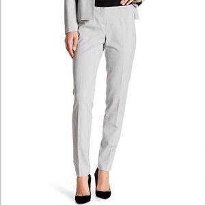 T Tahari Ilana Gray straight black detail Pant